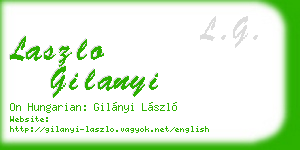 laszlo gilanyi business card
